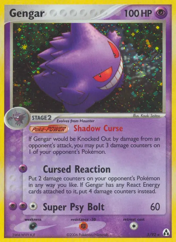 Gengar Rare rarity Legend Maker Pokémon card price — $244.99
