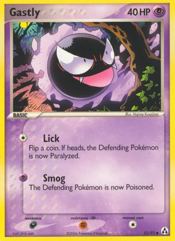 Gastly Common rarity Legend Maker Pokémon card price — $76.73