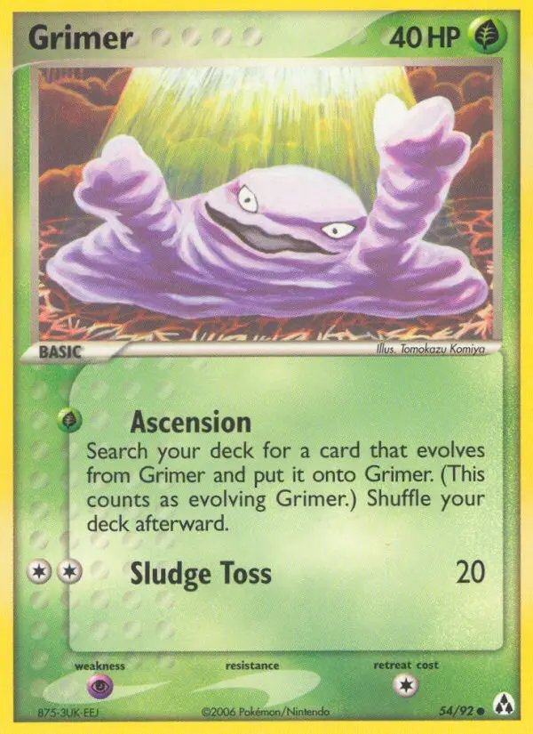 Grimer Common rarity Legend Maker Pokémon card price — $45.99