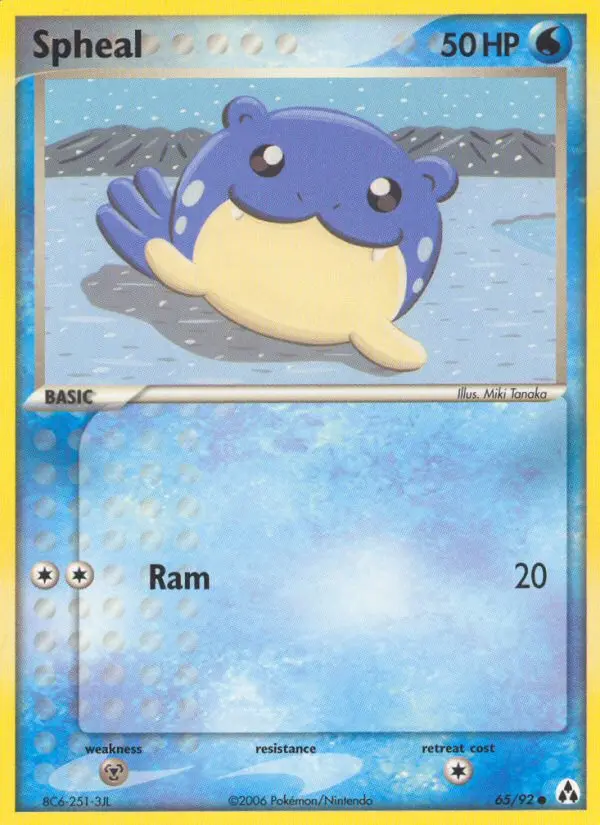 Spheal Common rarity Legend Maker Pokémon card price — $44.08