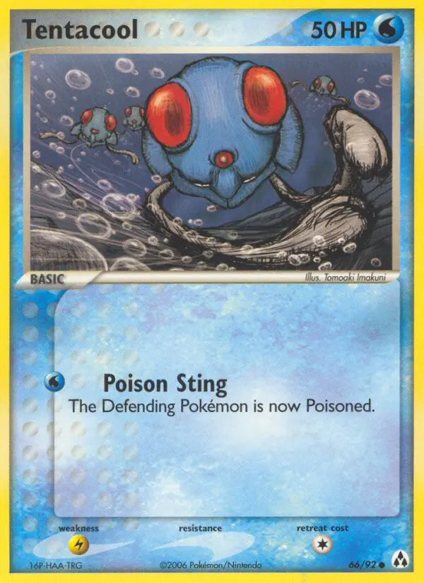 Tentacool Common rarity Legend Maker Pokémon card price — $29.51