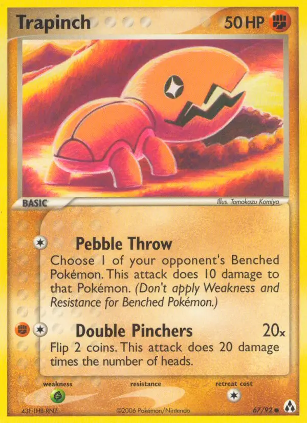 Trapinch Common rarity Legend Maker Pokémon card price — $20.37