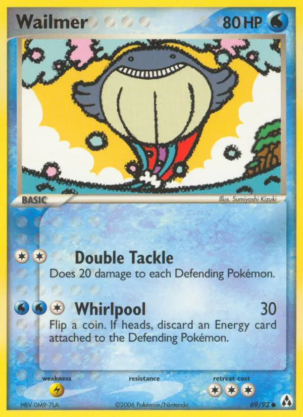Wailmer Common rarity Legend Maker Pokémon card price — $49.39