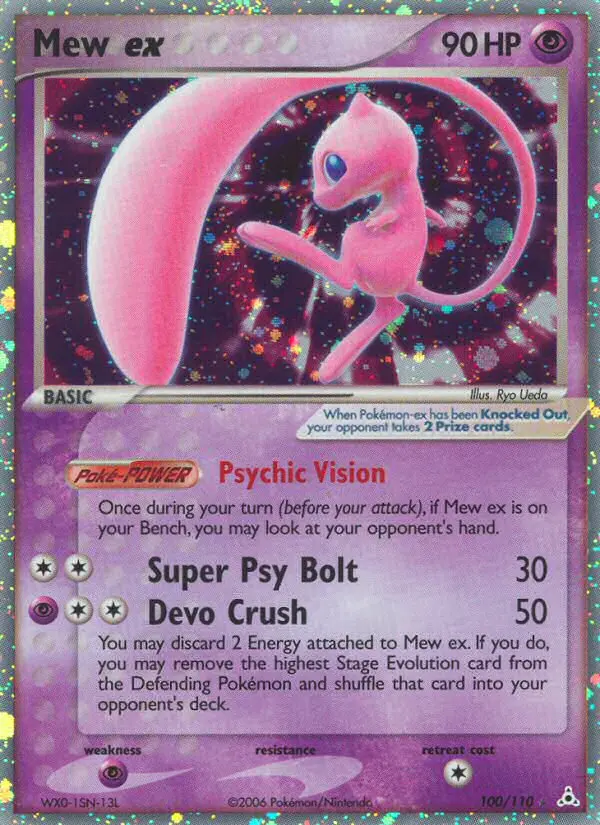 Mew ex Rare rarity Holon Phantoms Pokémon card price — $512.44