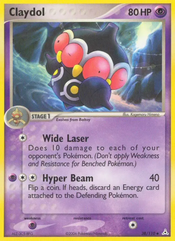 Claydol Uncommon rarity Holon Phantoms Pokémon card price — $14.54