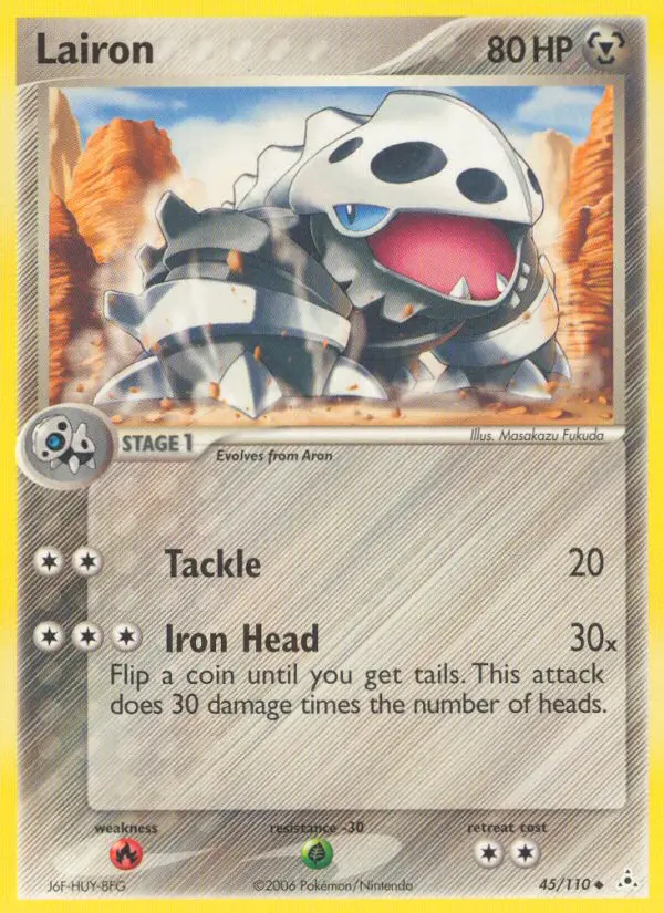 Lairon Uncommon rarity Holon Phantoms Pokémon card price — $27.02