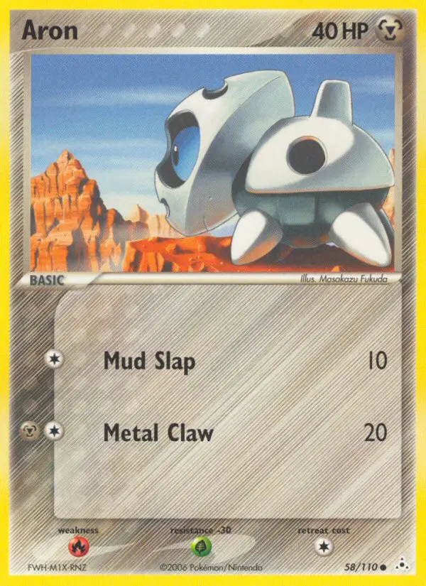 Aron Common rarity Holon Phantoms Pokémon card price — $8.61