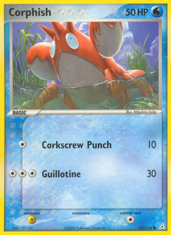 Corphish Common rarity Holon Phantoms Pokémon card price — $18.31