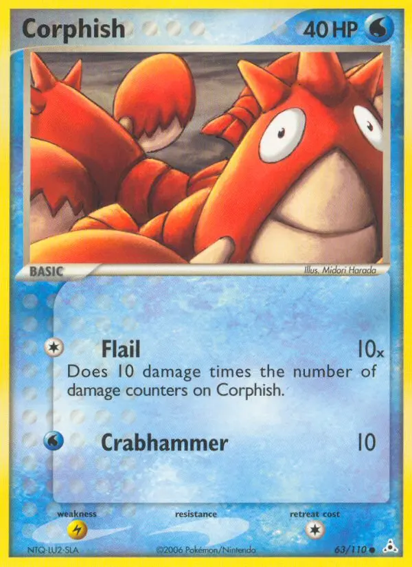 Corphish Common rarity Holon Phantoms Pokémon card price — $20.54