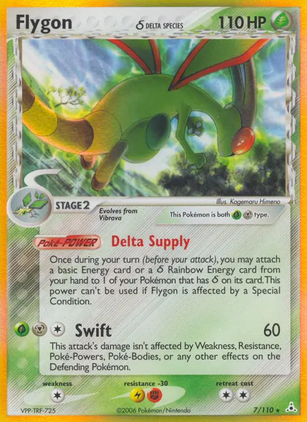 Flygon δ Rare rarity Holon Phantoms Pokémon card price — $16.56