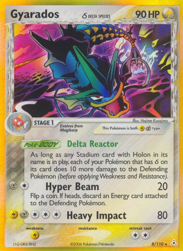 Gyarados δ Rare rarity Holon Phantoms Pokémon card price — $98.90