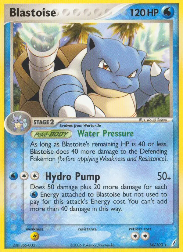 Blastoise Rare rarity Crystal Guardians Pokémon card price — $130.00