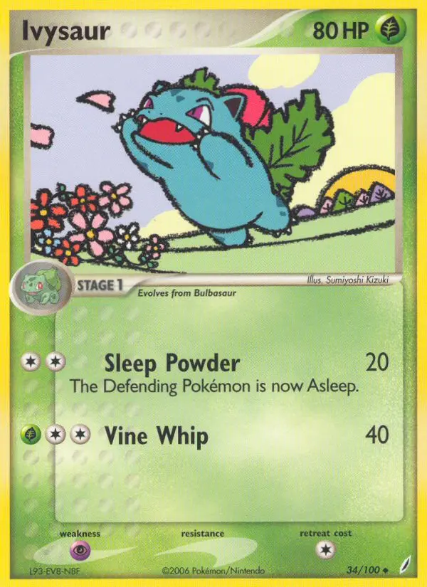 Ivysaur Uncommon rarity Crystal Guardians Pokémon card price — $42.48