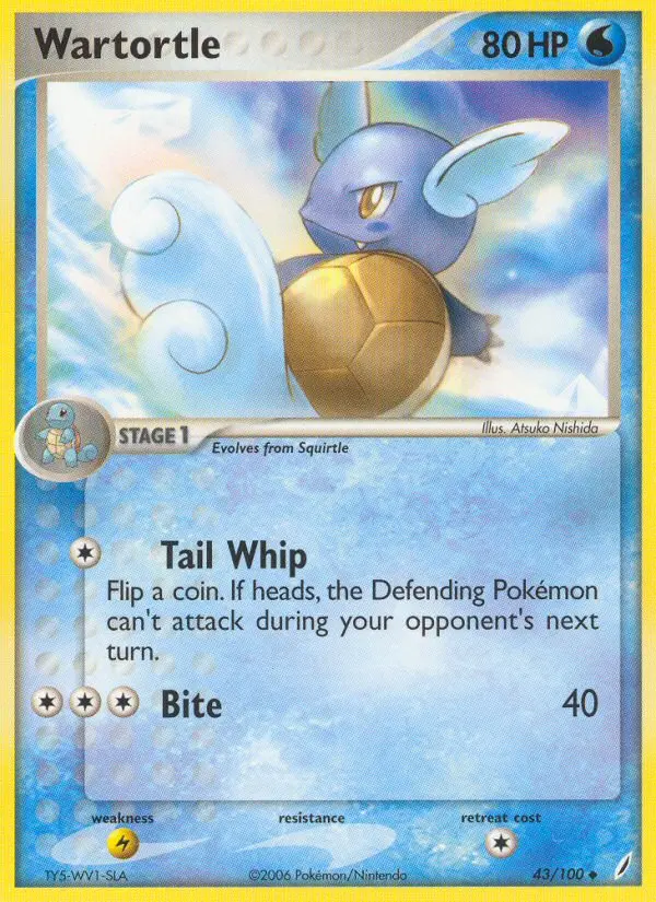 Wartortle Uncommon rarity Crystal Guardians Pokémon card price — $48.91