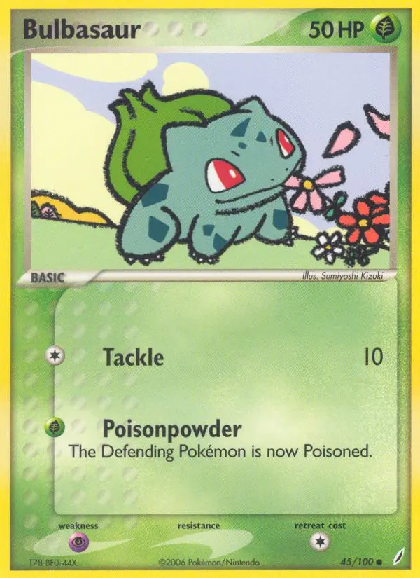 Bulbasaur Common rarity Crystal Guardians Pokémon card price — $105.05
