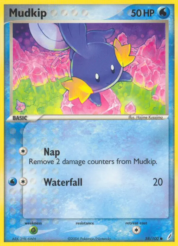 Mudkip Common rarity Crystal Guardians Pokémon card price — $64.03