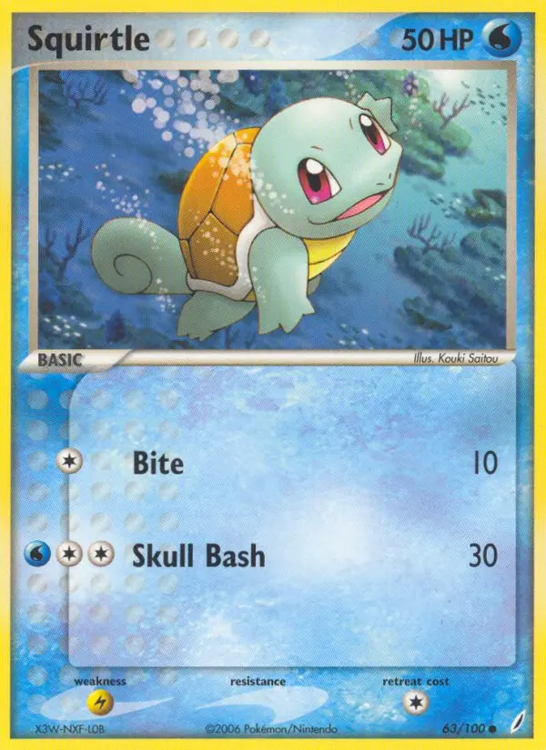 Squirtle Common rarity Crystal Guardians Pokémon card price — $78.62