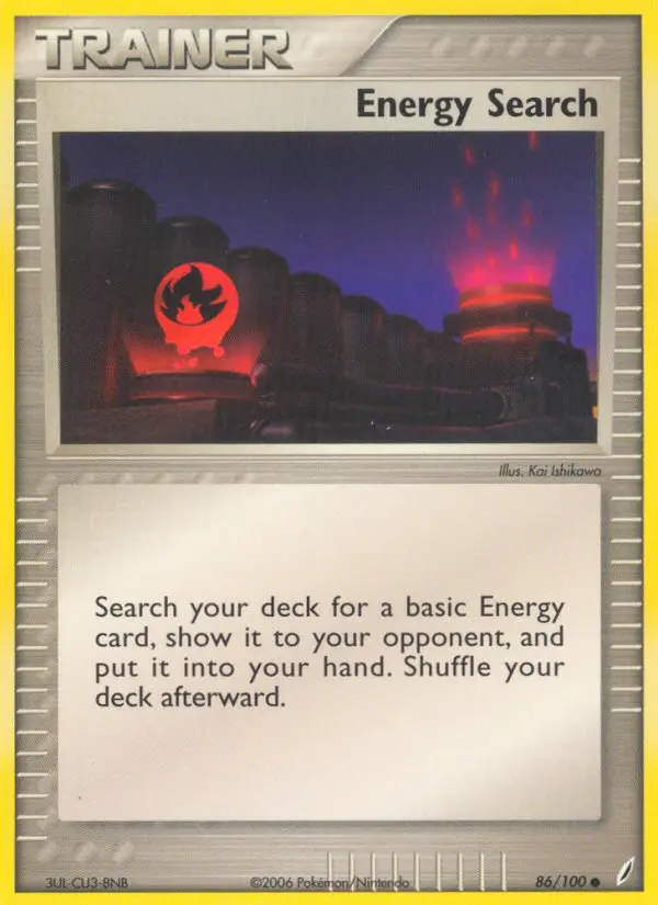 Energy Search Common rarity Crystal Guardians Pokémon card price — $6.14