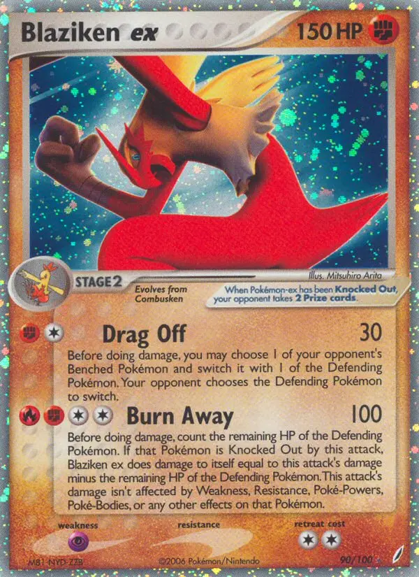 Blaziken ex Rare rarity Crystal Guardians Pokémon card price — $128.73