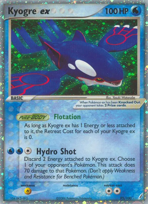 Kyogre ex Rare rarity Crystal Guardians Pokémon card price — $199.50