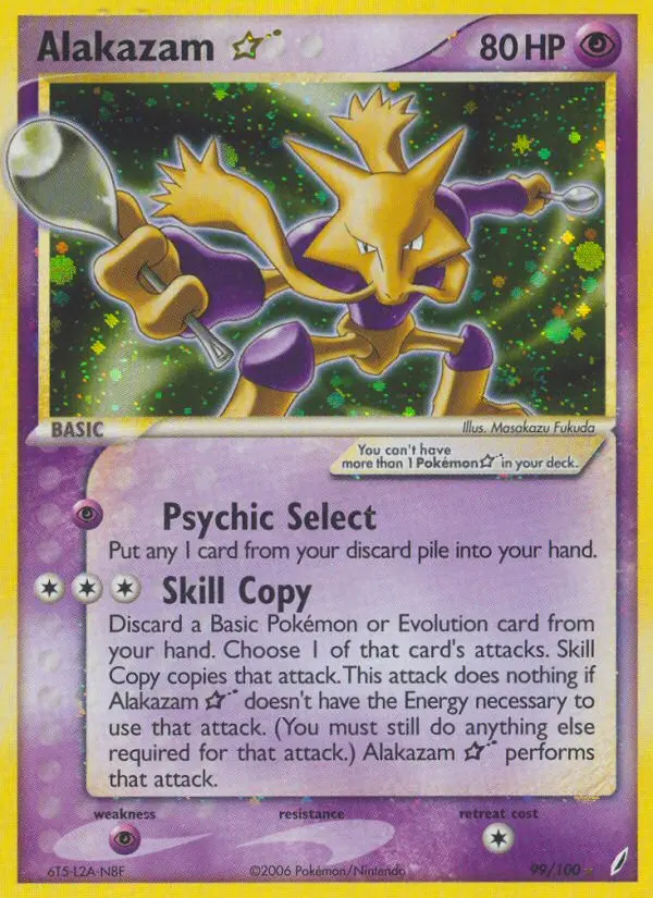 Alakazam ☆ Rare rarity Crystal Guardians Pokémon card price — $900.00
