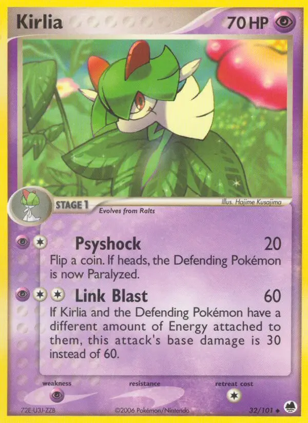 Kirlia Uncommon rarity Dragon Frontiers Pokémon card price — $16.96
