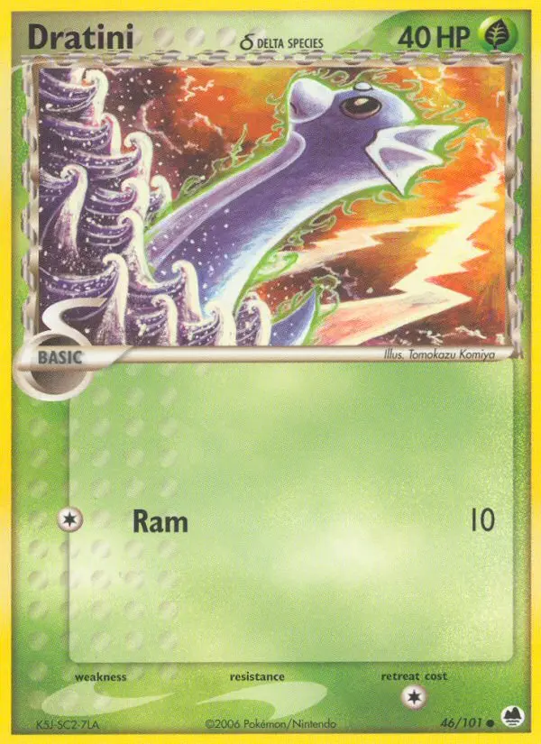 Dratini δ Common rarity Dragon Frontiers Pokémon card price — $1.80