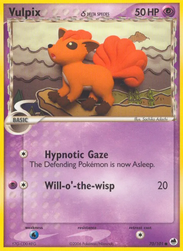 Vulpix δ Common rarity Dragon Frontiers Pokémon card price — $0.69