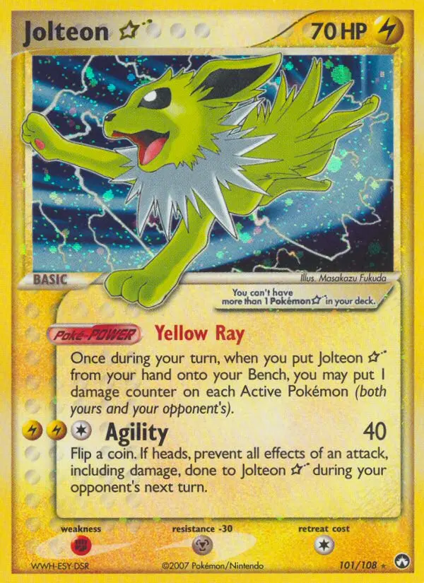Jolteon ☆ Rare rarity Power Keepers Pokémon card price — $1,549.97
