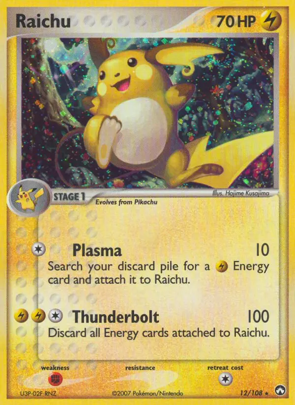 Raichu Rare rarity Power Keepers Pokémon card price — $69.97