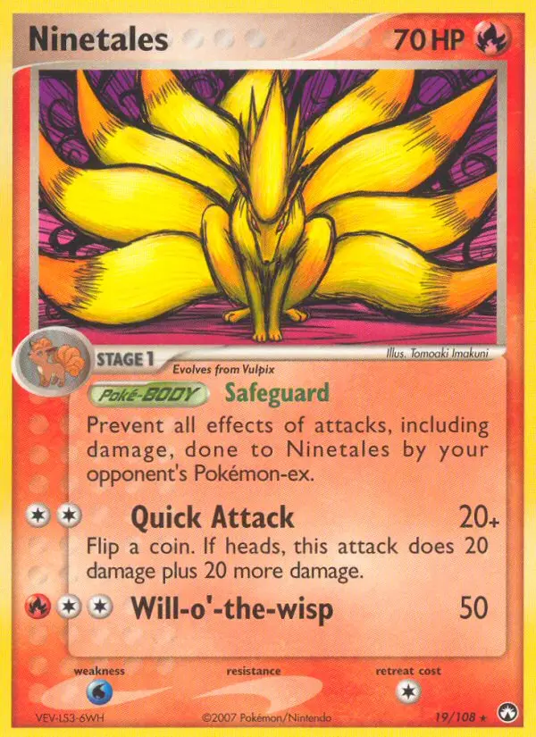 Ninetales Rare rarity Power Keepers Pokémon card price — $159.98