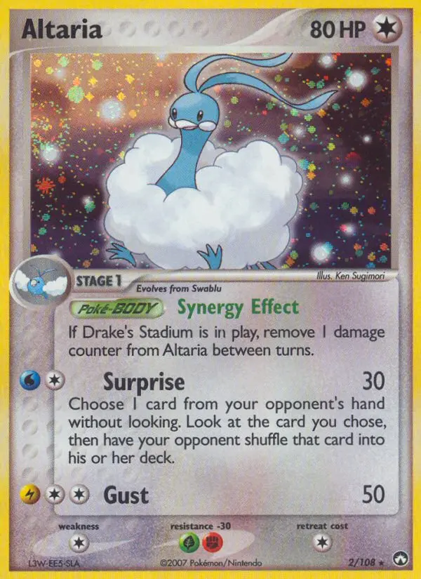 Altaria Rare rarity Power Keepers Pokémon card price — $26.70