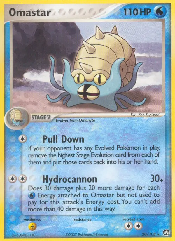 Omastar Rare rarity Power Keepers Pokémon card price — $14.74