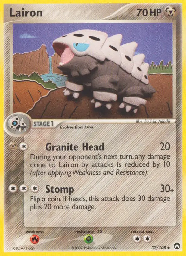 Lairon Uncommon rarity Power Keepers Pokémon card price — $23.62