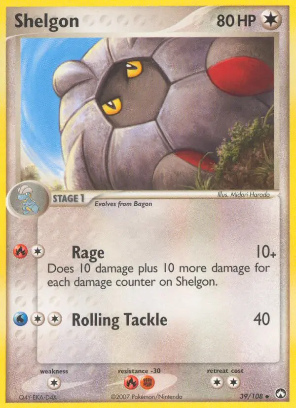 Shelgon Uncommon rarity Power Keepers Pokémon card price — $19.00