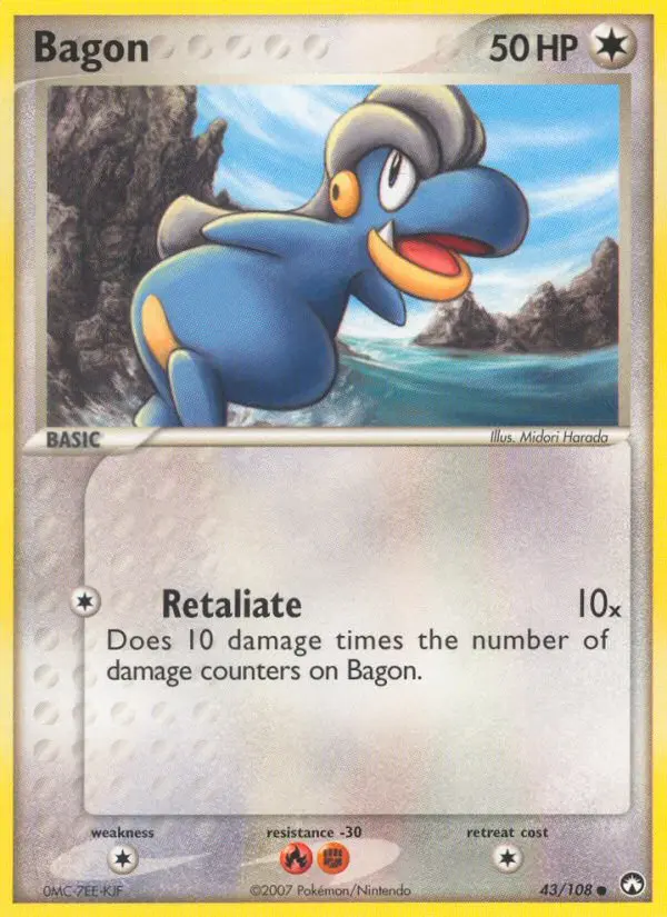 Bagon Common rarity Power Keepers Pokémon card price — $5.73
