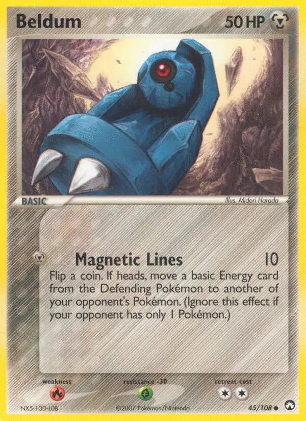 Beldum Common rarity Power Keepers Pokémon card price — $10.49