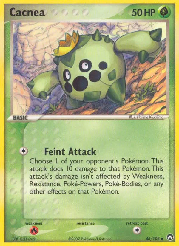 Cacnea Common rarity Power Keepers Pokémon card price — $10.00