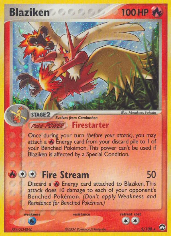 Blaziken Rare rarity Power Keepers Pokémon card price — $129.68
