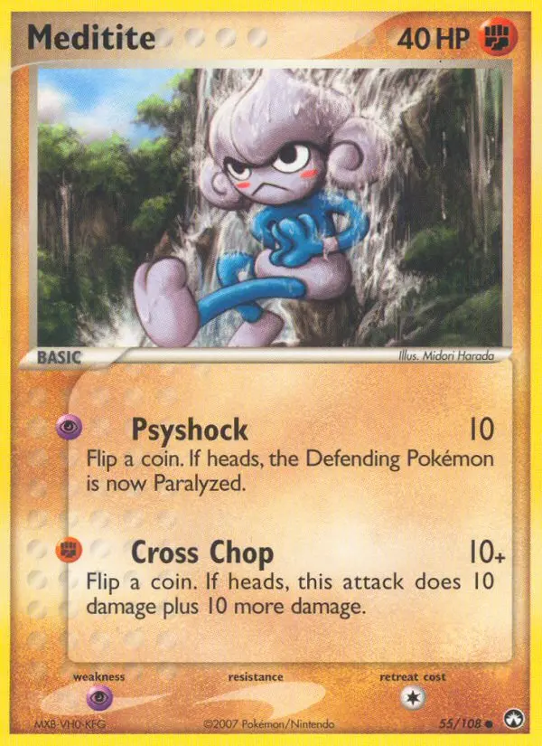 Meditite Common rarity Power Keepers Pokémon card price — $10.45