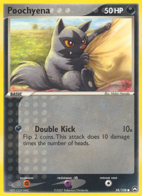 Poochyena Common rarity Power Keepers Pokémon card price — $11.88