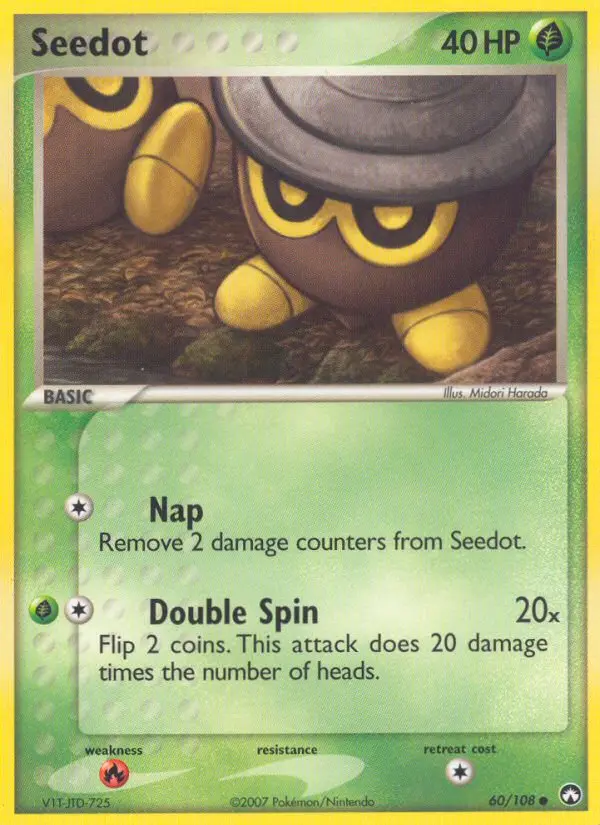 Seedot Common rarity Power Keepers Pokémon card price — $9.99