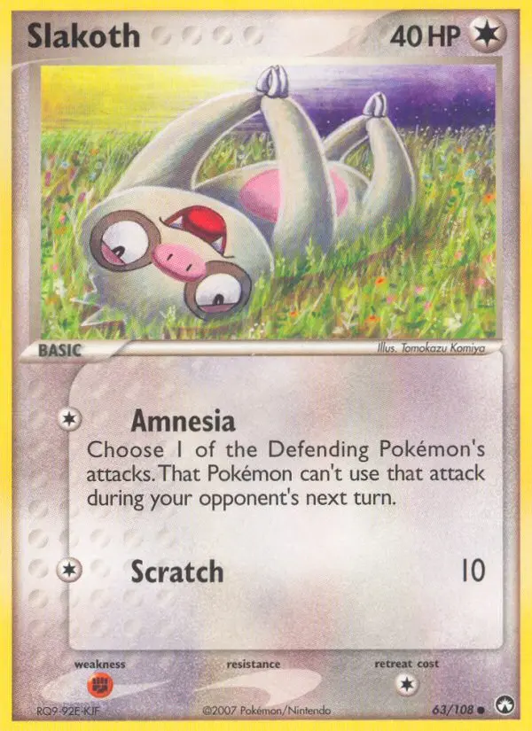 Slakoth Common rarity Power Keepers Pokémon card price — $23.69