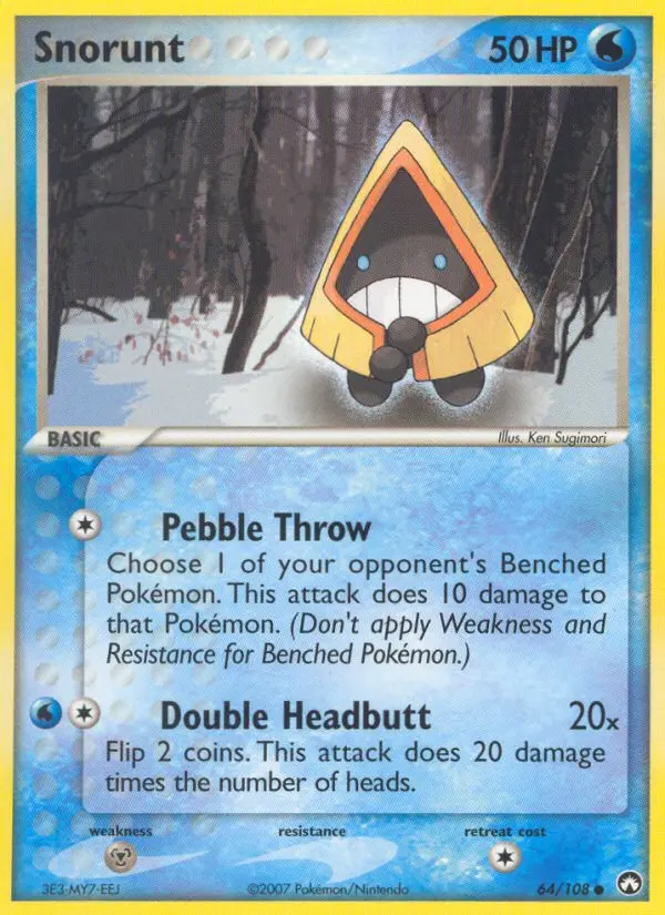 Snorunt Common rarity Power Keepers Pokémon card price — $6.03