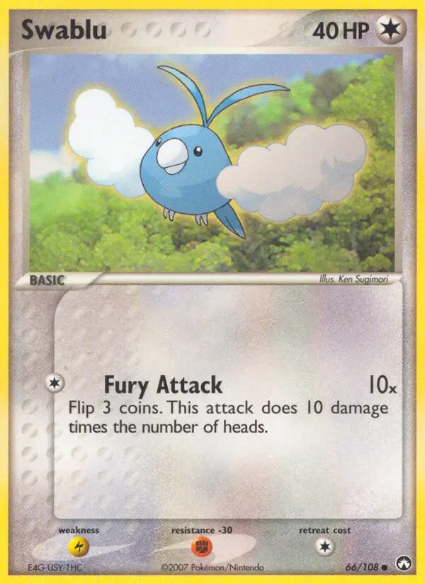 Swablu Common rarity Power Keepers Pokémon card price — $17.91