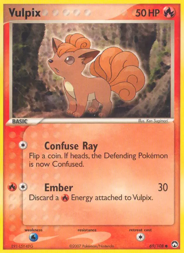 Vulpix Common rarity Power Keepers Pokémon card price — $20.86