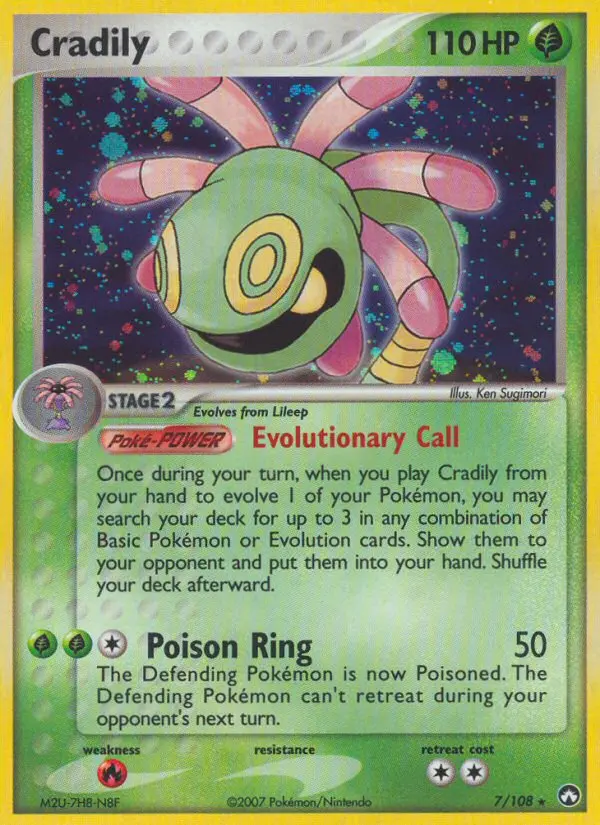 Cradily Rare rarity Power Keepers Pokémon card price — $17.84