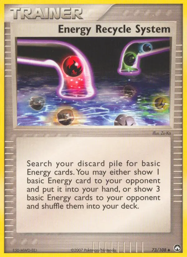 Energy Recycle System Uncommon rarity Power Keepers Pokémon card price — $2.48