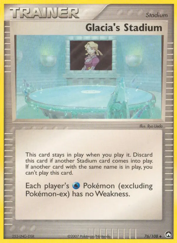 Glacia's Stadium Uncommon rarity Power Keepers Pokémon card price — $4.74