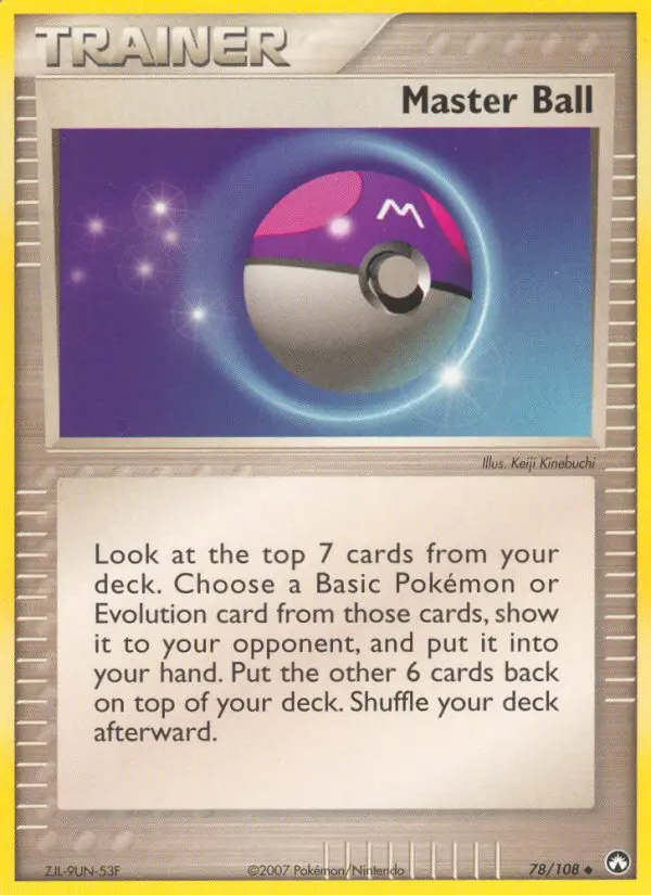 Master Ball Uncommon rarity Power Keepers Pokémon card price — $4.26